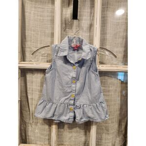 Penelope Mack Light Blue Sleeveless Top Girls size‎ 4T